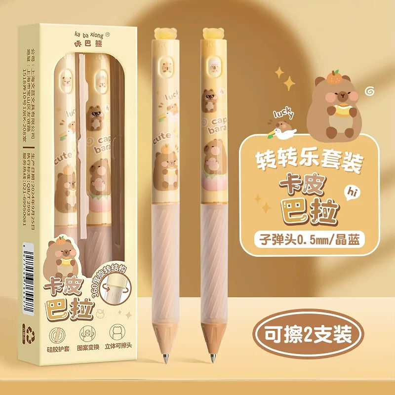 Crystal Panda Spin Pens Eraseable Set - Set of 2 Pens - Cappy Bara