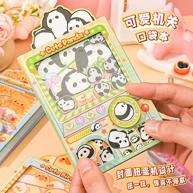 Gachapon Round Dial Notebook - cute Panda