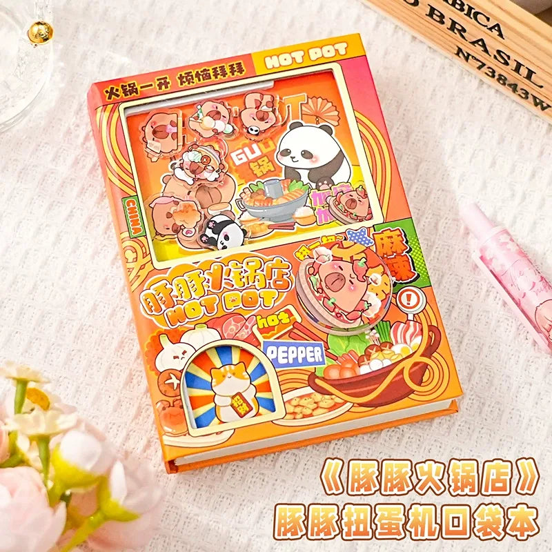 Gachapon Round Dial Notebook - Chirpy Alien