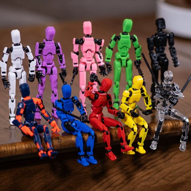 Movable Action Stick Figure with Multi-Joints (Self-Assemble Kit)